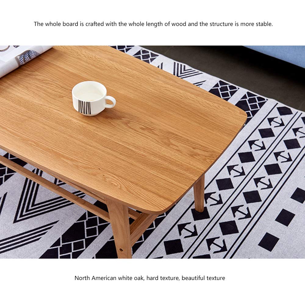 Xyanzi Coffee Tables Solid Wood End Table,Japanese Style